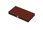 Brown Wooden Folding Backgammon
