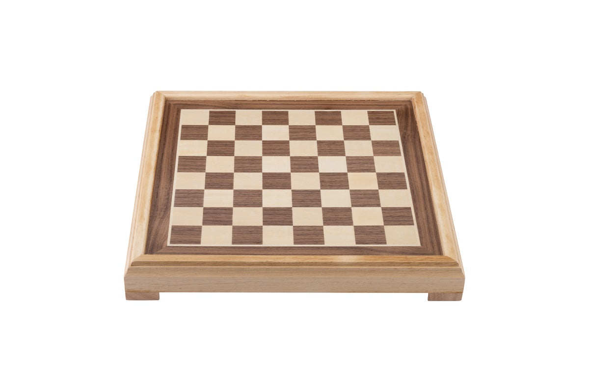 Luxury Inlaid wooden Chess set. 40cm, 77mm king height