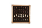 Luxury Inlaid wooden Chess set. 40cm, 77mm king height