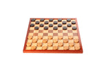 Inlaid 10 x 10 Draughts board / Checkers and 8 x 8 Chess board