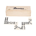 Small Double 6 dominoes in wooden box