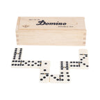 Small Double 6 dominoes in wooden box