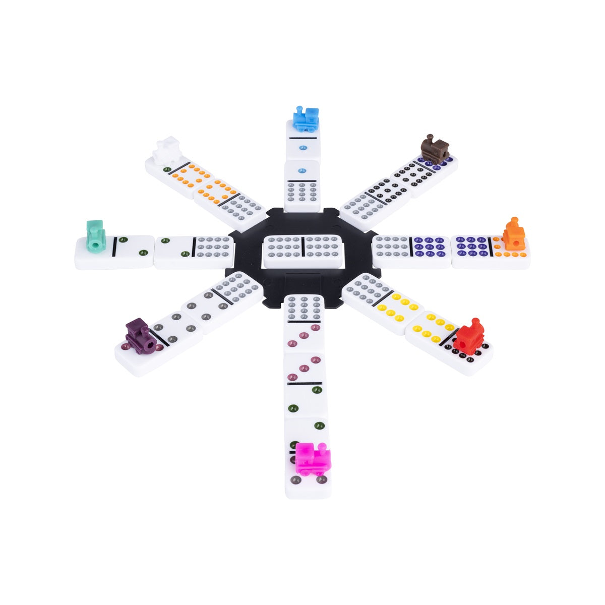 Double 12 Mexican Train in Aluminium Case