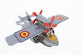 2-man propeller plane Tin Toy
