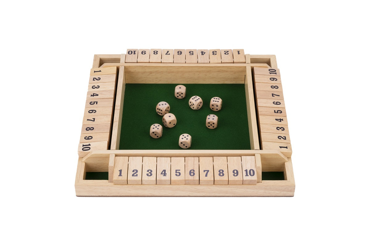 Wooden Shut the box 4 player