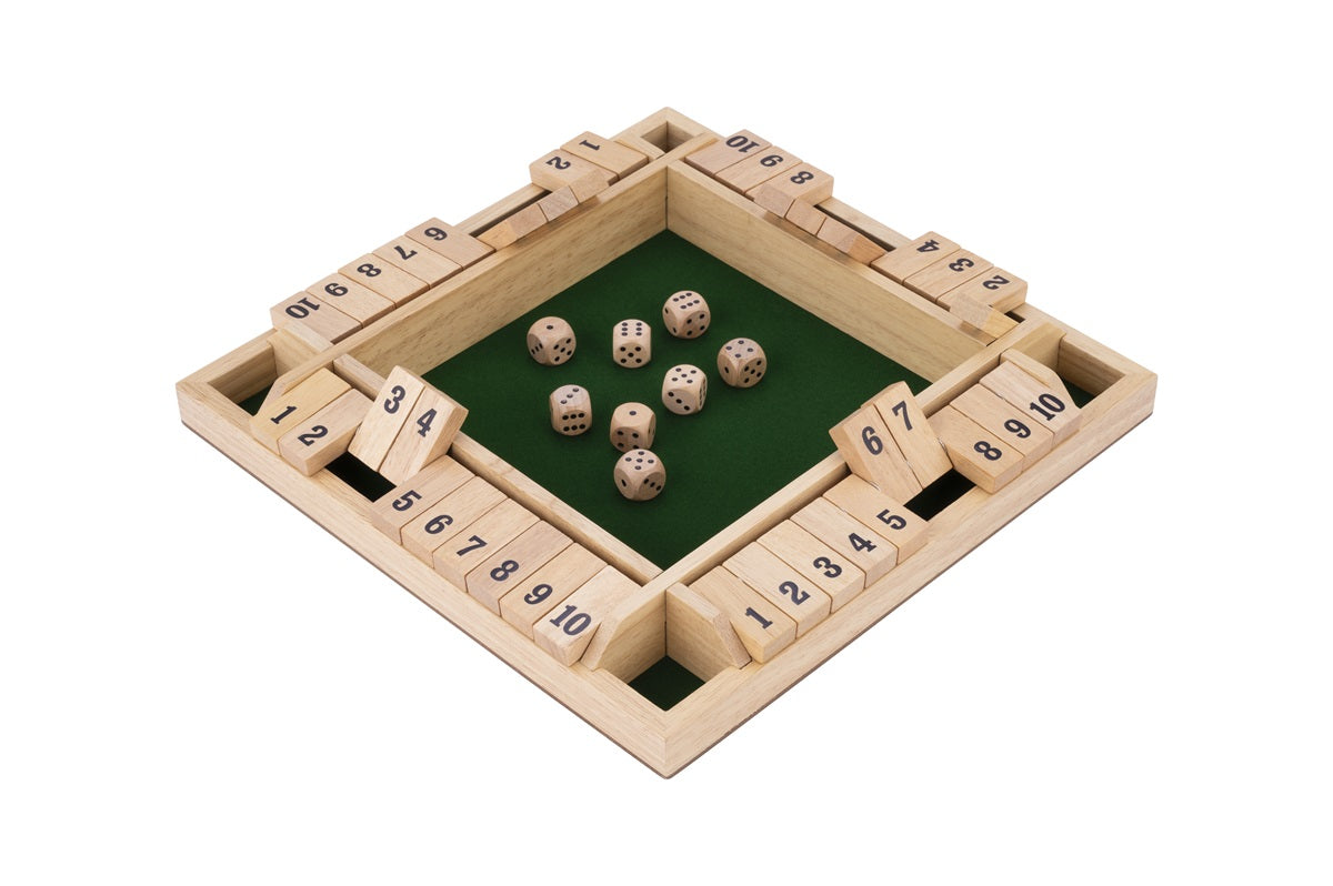 Wooden Shut the box 4 player