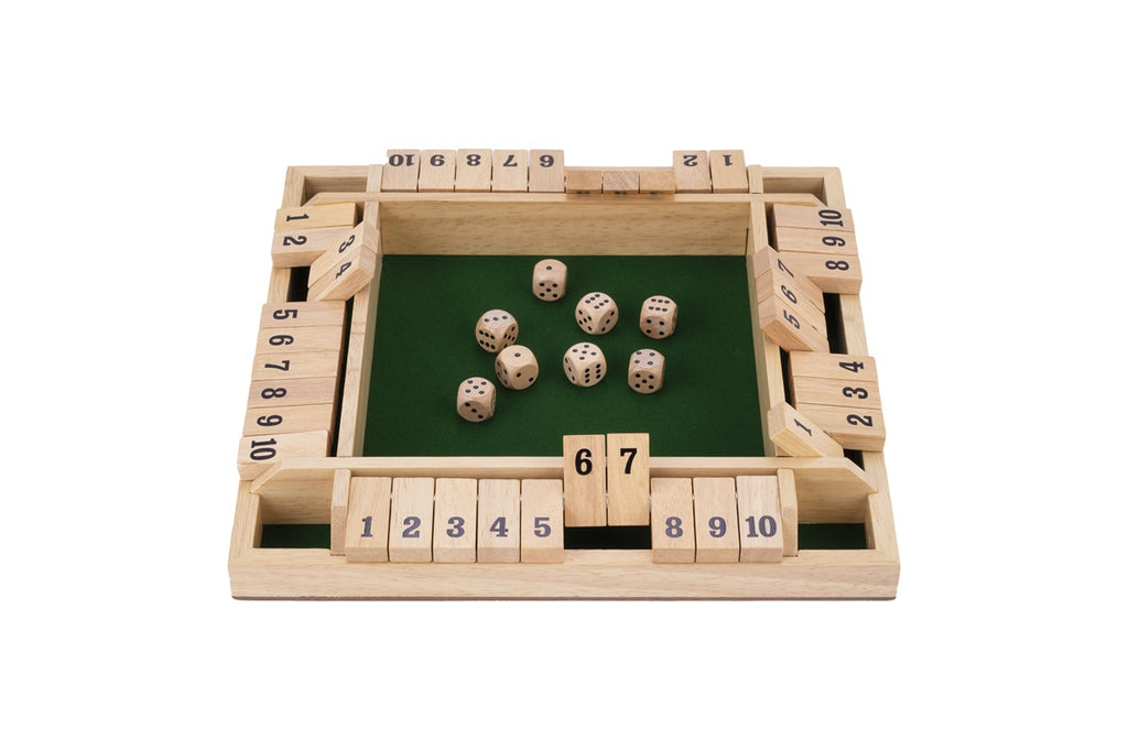 Wooden Shut the box 4 player