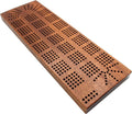 5 Track hardwood cribbage board