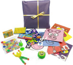 8 layer pass the parcel party game with a mix of toys