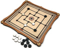 Wooden Nine Men's Morris Board Game with playing pieces