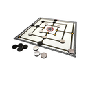 Nine Men's Morris game set with pieces and playing mat
