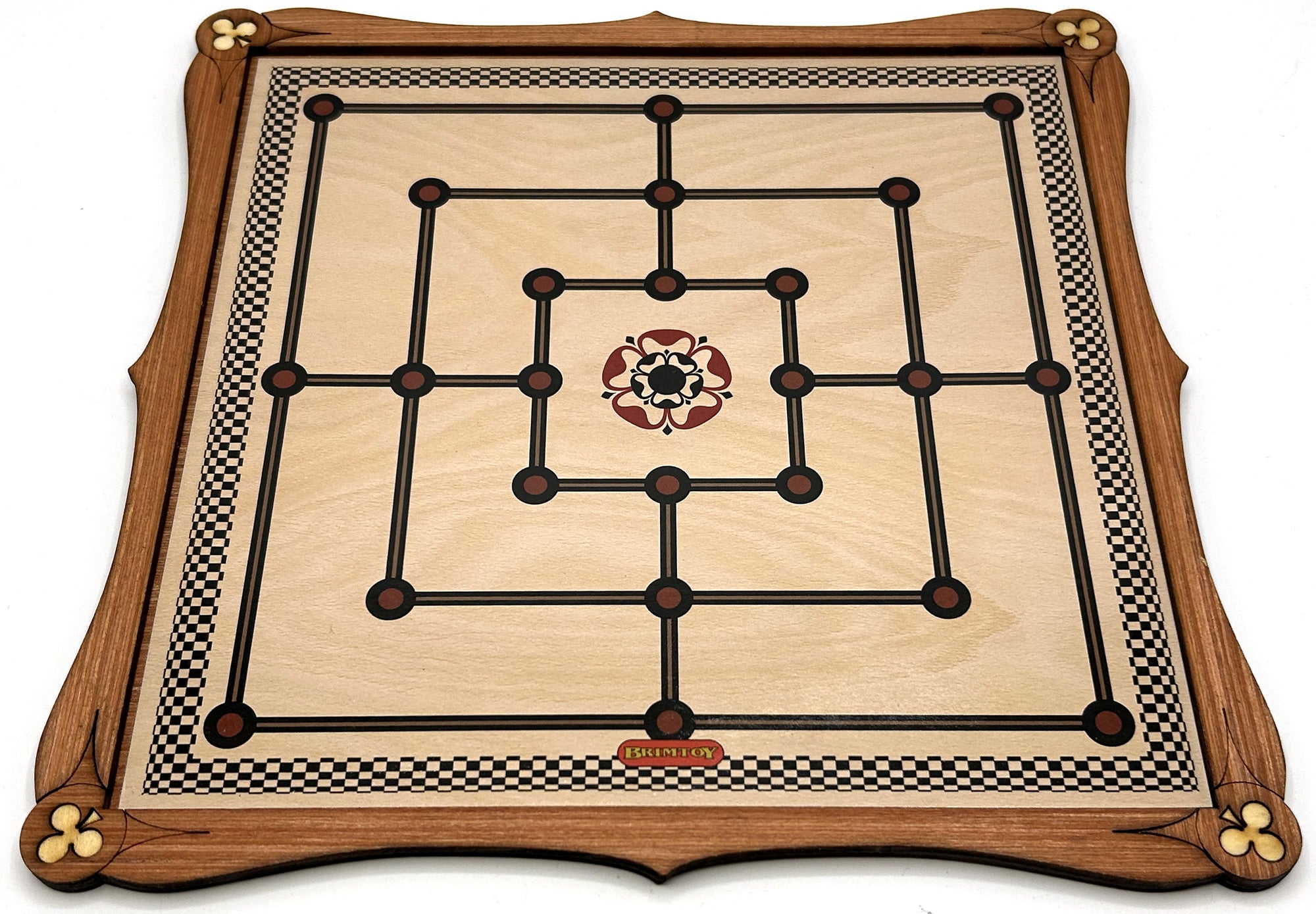Wooden Nine Men's Morris Board Game