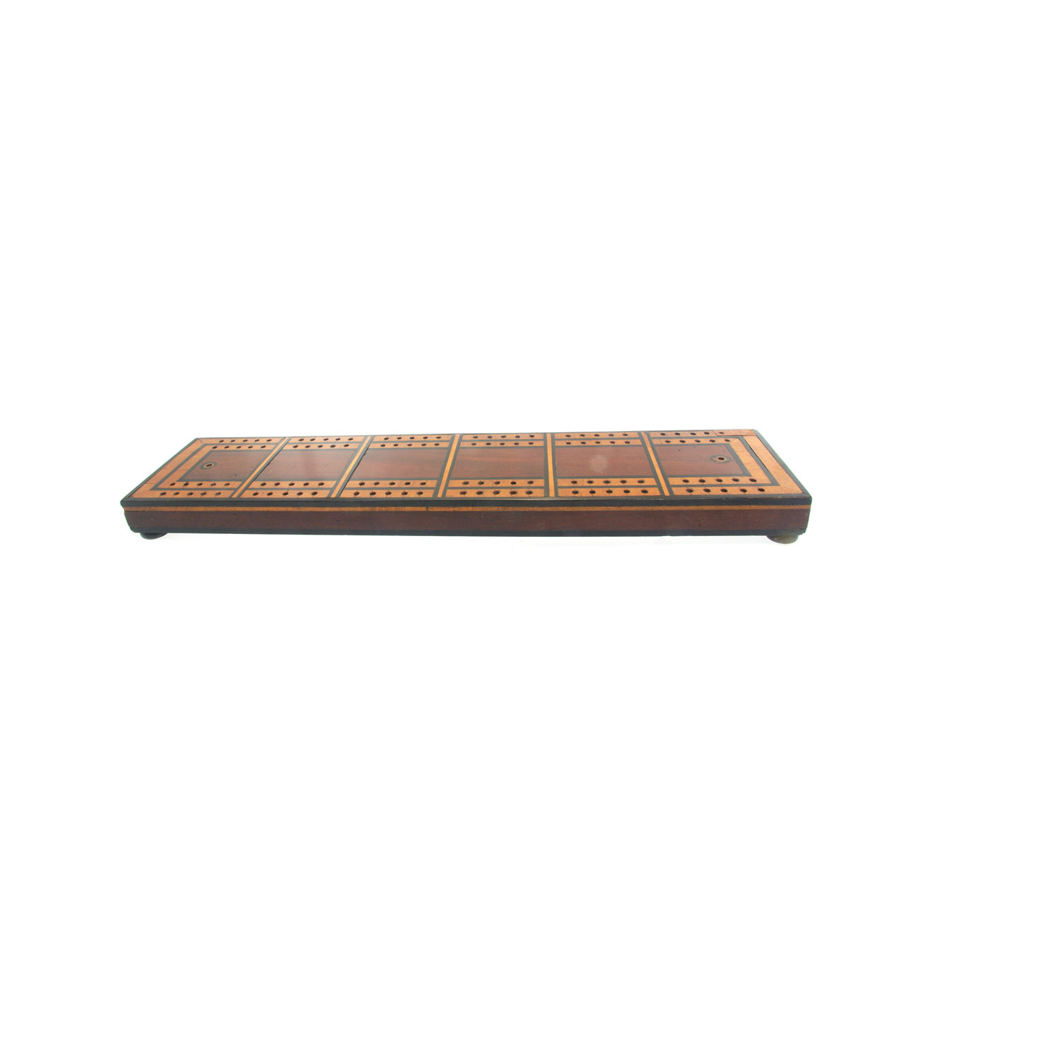 Antique Extra large inlaid cribbage board