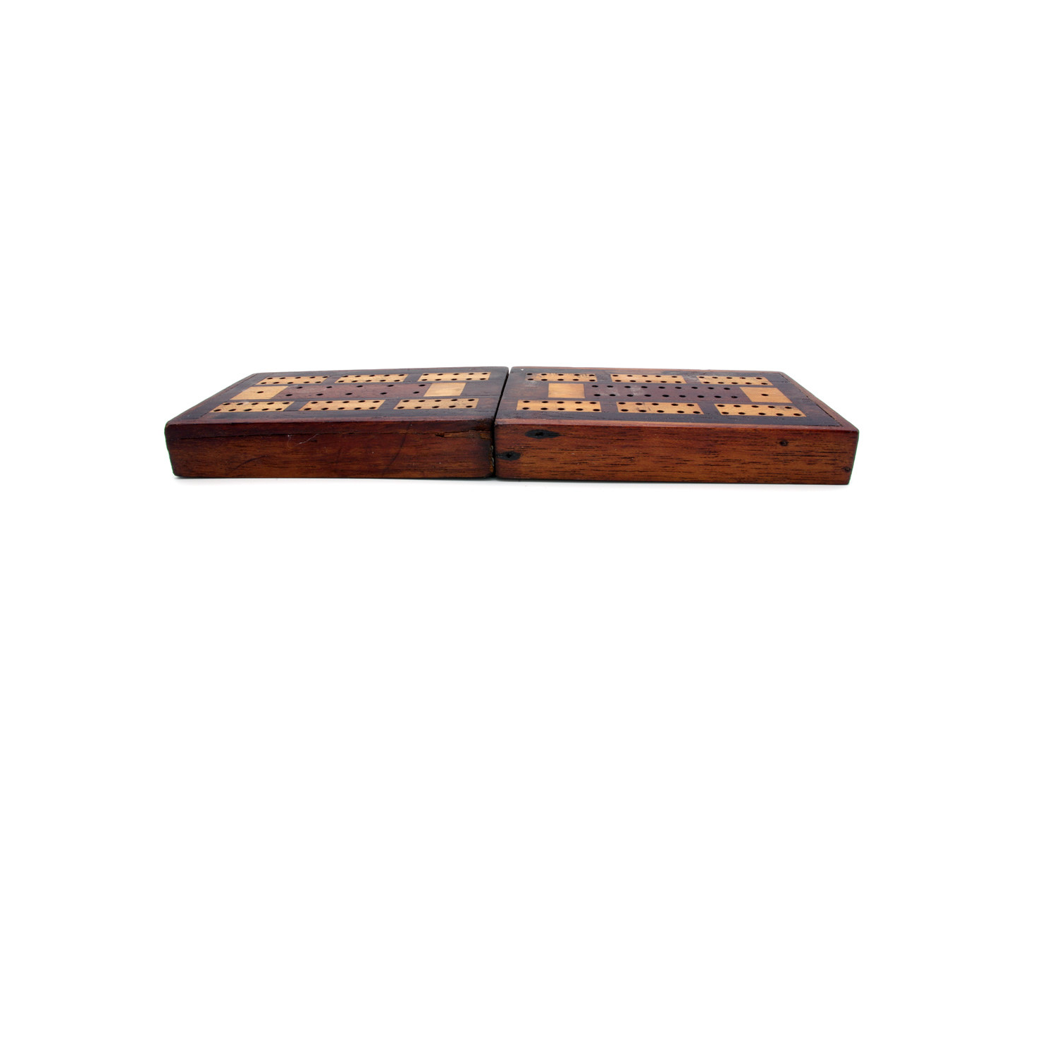 Inlaid antique cribbage box
