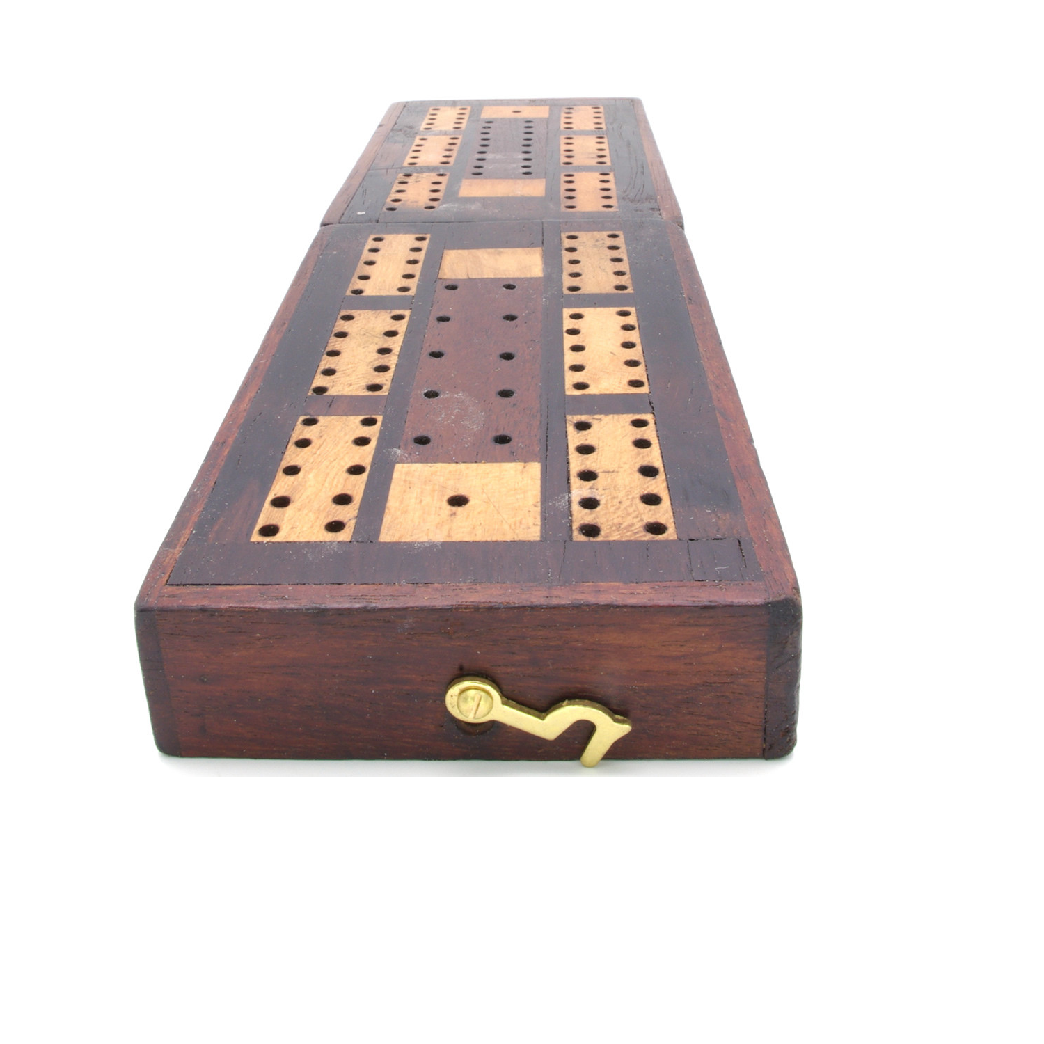 Inlaid antique cribbage box
