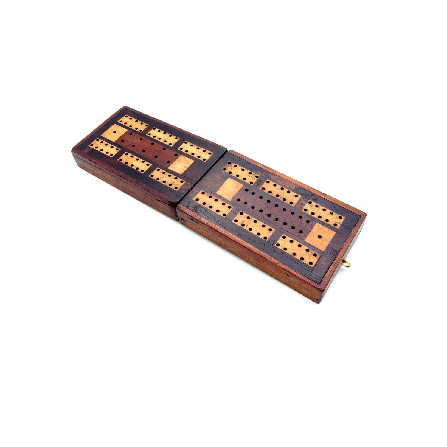 Inlaid antique cribbage box
