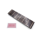 Antique Solid dark walnut hardwood cribbage board
