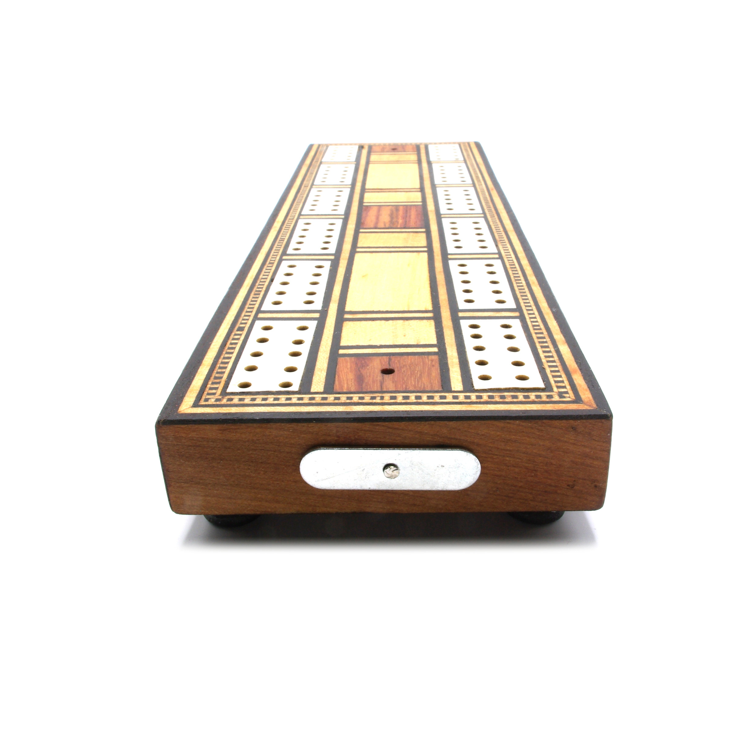 Inlaid Antique Cribbage Board
