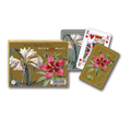 Floral-themed playing cards with matching box 