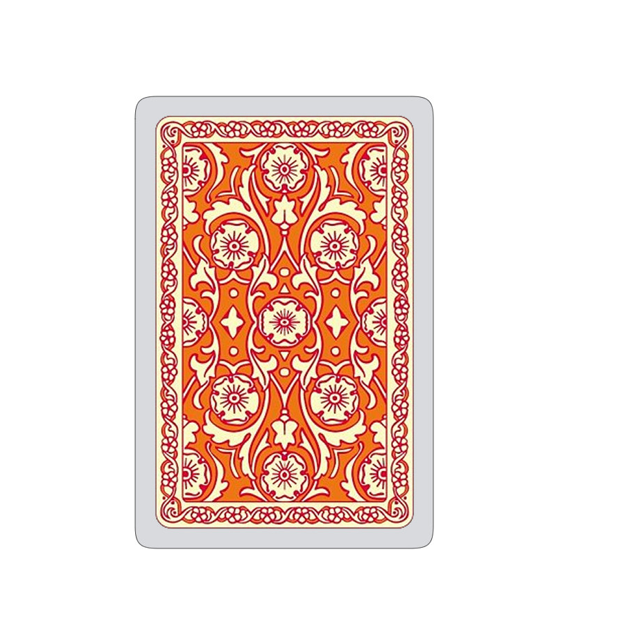 Autumn Orange Playing cards with orange and white floral pattern