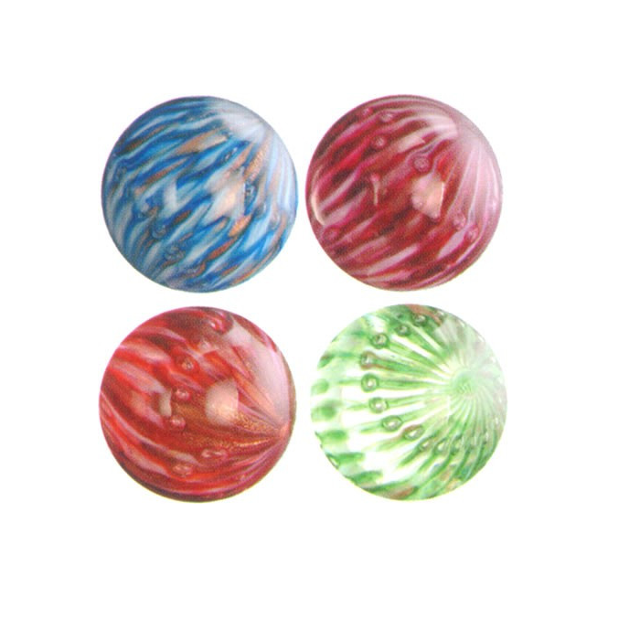 Bovey Lace Marble -  Four colourful marbles