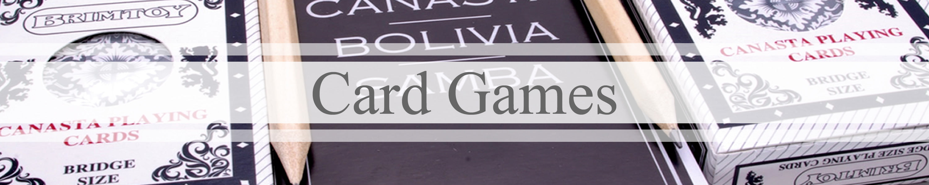 Card Games banner with canasta card game in background
