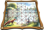 Wooden Fox and Geese Board Game