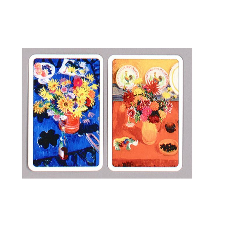 Frederick Colourful Playing cards with floral designs 