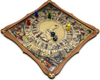 Wooden Game of Goose Board game with playing pieces