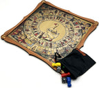 Wooden Game of Goose Board game with playing pieces with bag for playing pieces