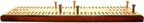 Low vision cribbage board with cribbage pegs