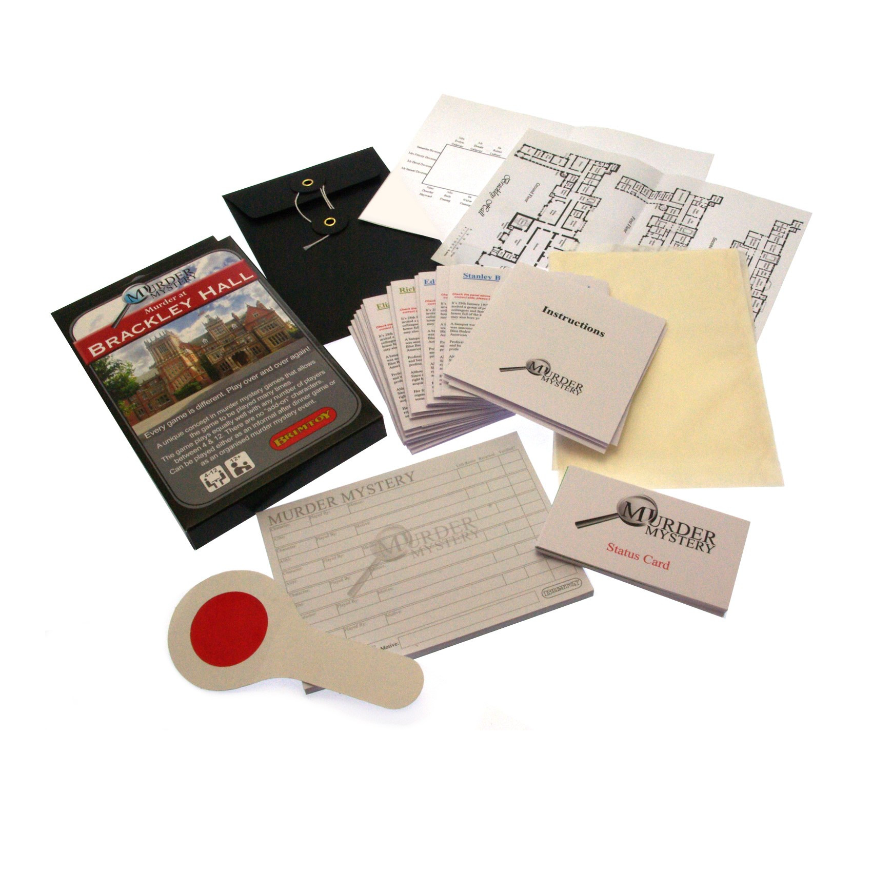 Murder Mystery Game components
