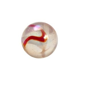 Mango Twist Marble with a red swirl 