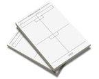 Netball Halves score pads/scoring cards - Available in 2, 4 or 12 pack.