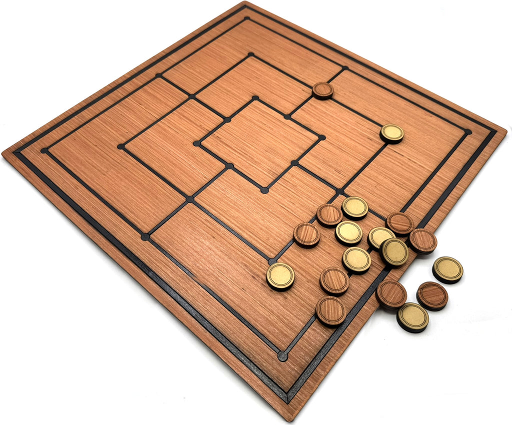40cm Wooden Nine Men's Morris Board Game