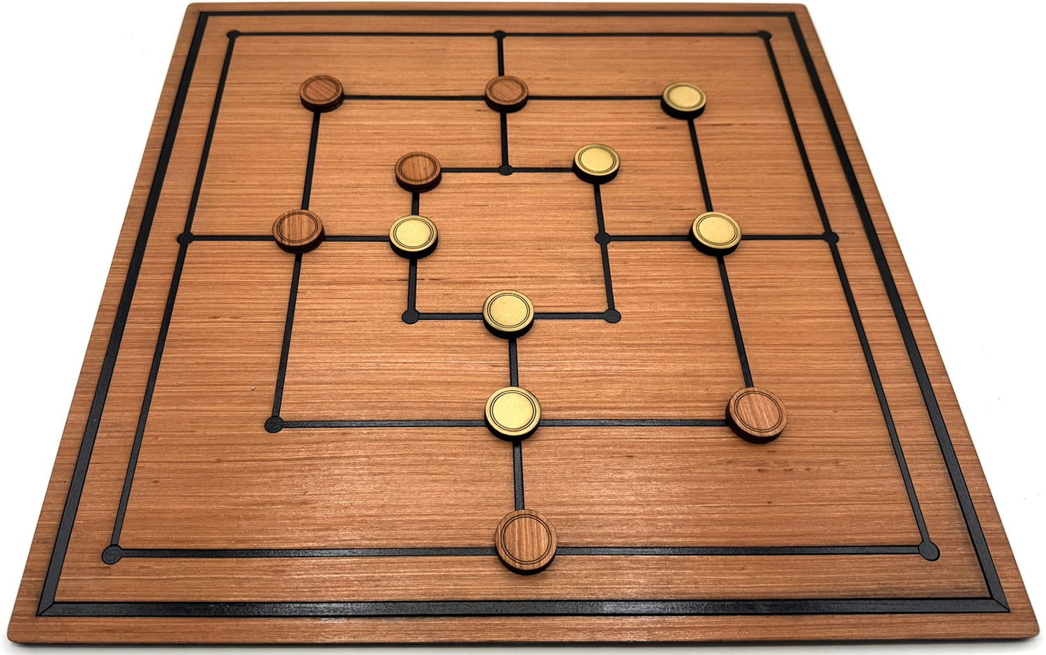 40cm Wooden Nine Men's Morris Board Game