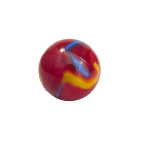Odin Colourful marble with red, yellow, and blue swirls 