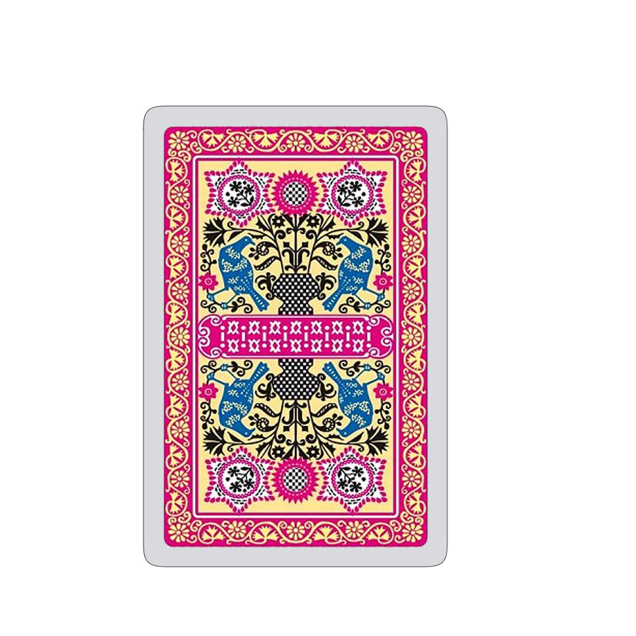 Pigeons Pink Playing cards with decorative design 