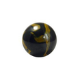 Posion Frog Black marble with gold veins 