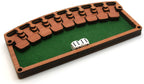 Wooden shut the box game with dice