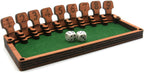 Wooden shut the box game with dice