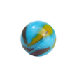 Serpent Colourful marble with blue, yellow, and red swirls 