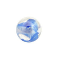 Vapor Glass marble with blue and clear pattern 