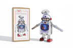 Aerial Vintage-style robot tin toy with packaging 