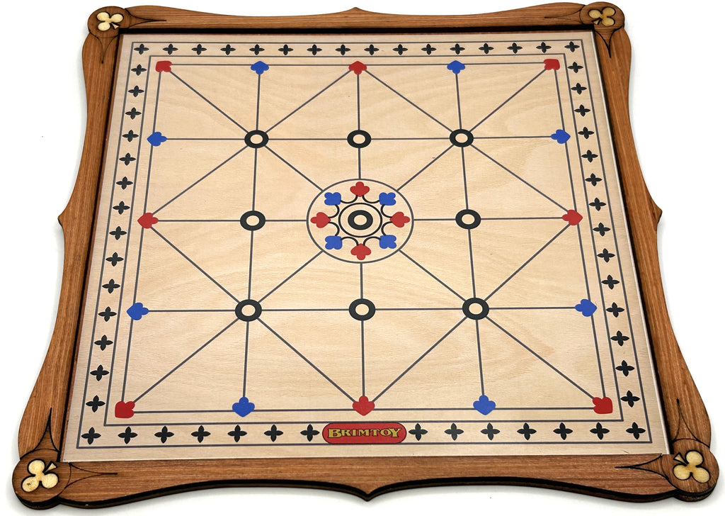 Wooden Alquerque Board Game