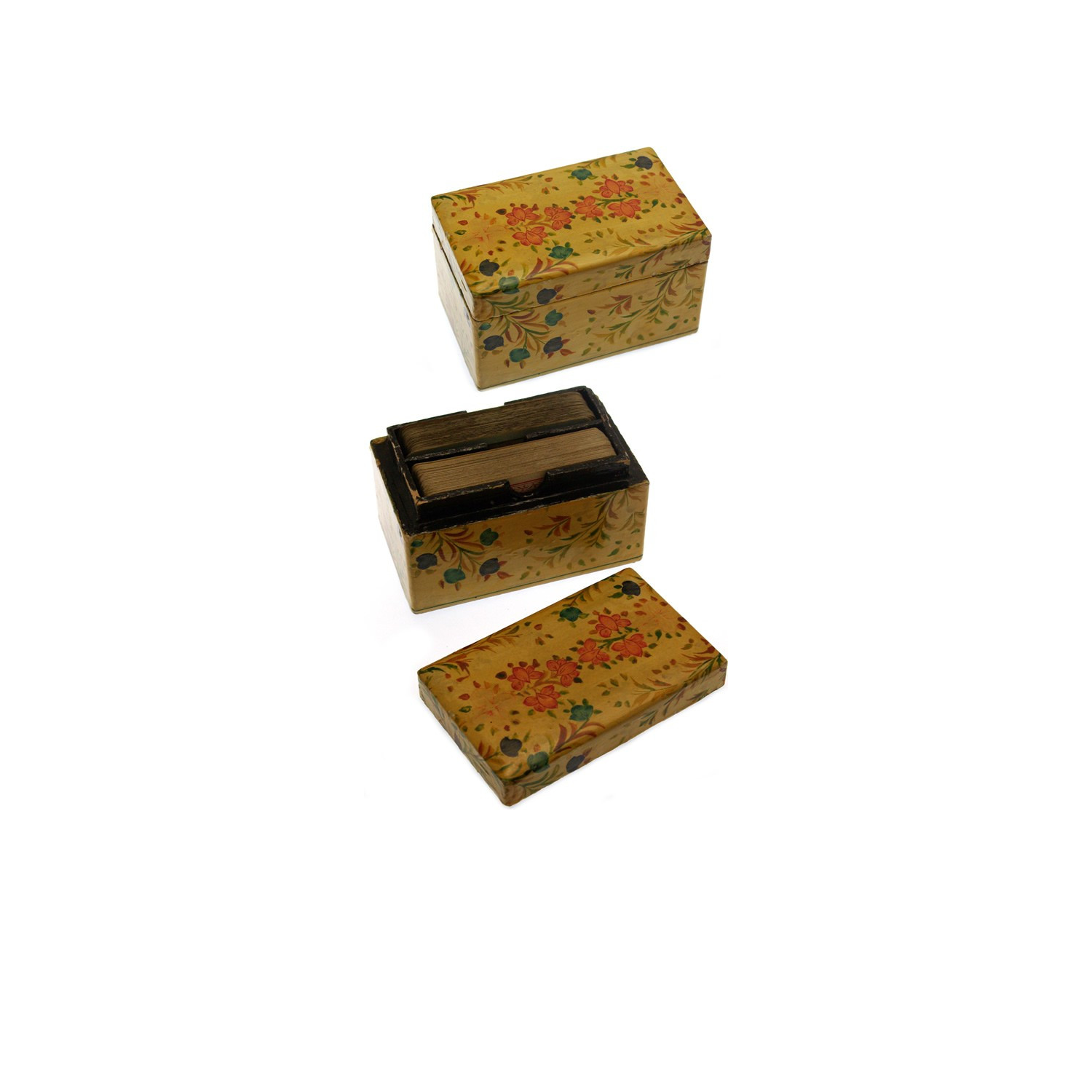 Antique Painted card box