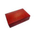 Red leather chip case