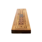 Extendable 3-track antique cribbage board
