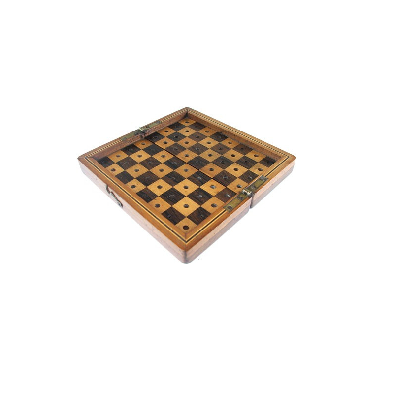 Antique Travel Chess Board