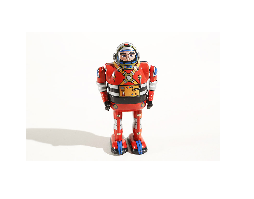 Astronaut Tin toy in astronaut suit
